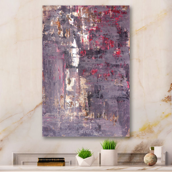 17 Stories " Purple Meets Red Modern Art " Wayfair